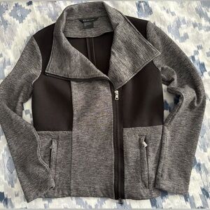 Armani Exchange Gray and Black Knit Sweater/Jacket